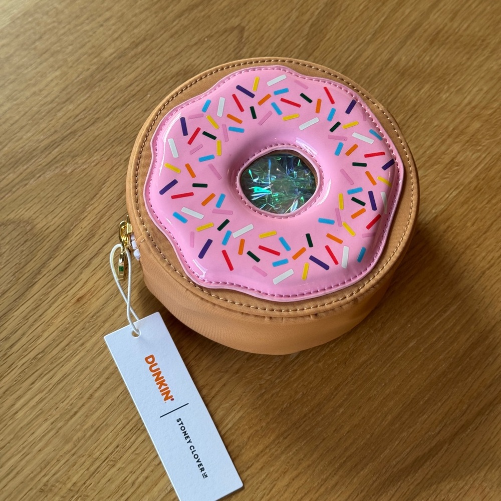 Stoney Clover x Dunkin Donuts Pink Donut pouch - with tags